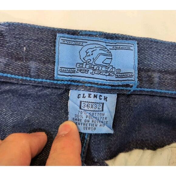 VNT CLENCH 701 JEANS Denim 36x32/31(See Pics)Baggy Carpenter Wide Skater Style - Picture 3 of 16